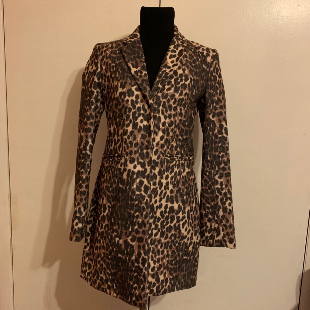 Cheetah trench coat
